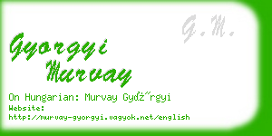 gyorgyi murvay business card